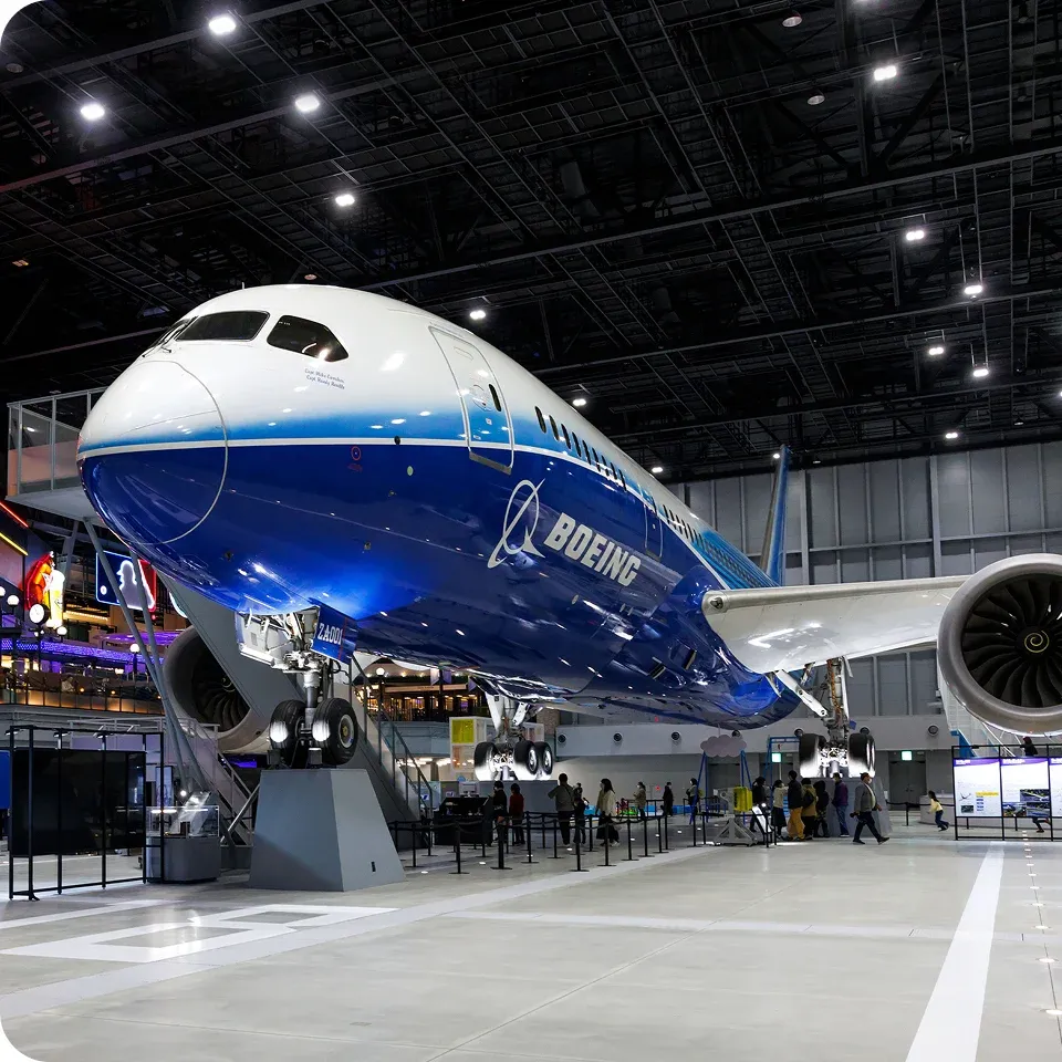 FLIGHT OF DREAMSのボーイング787実機
