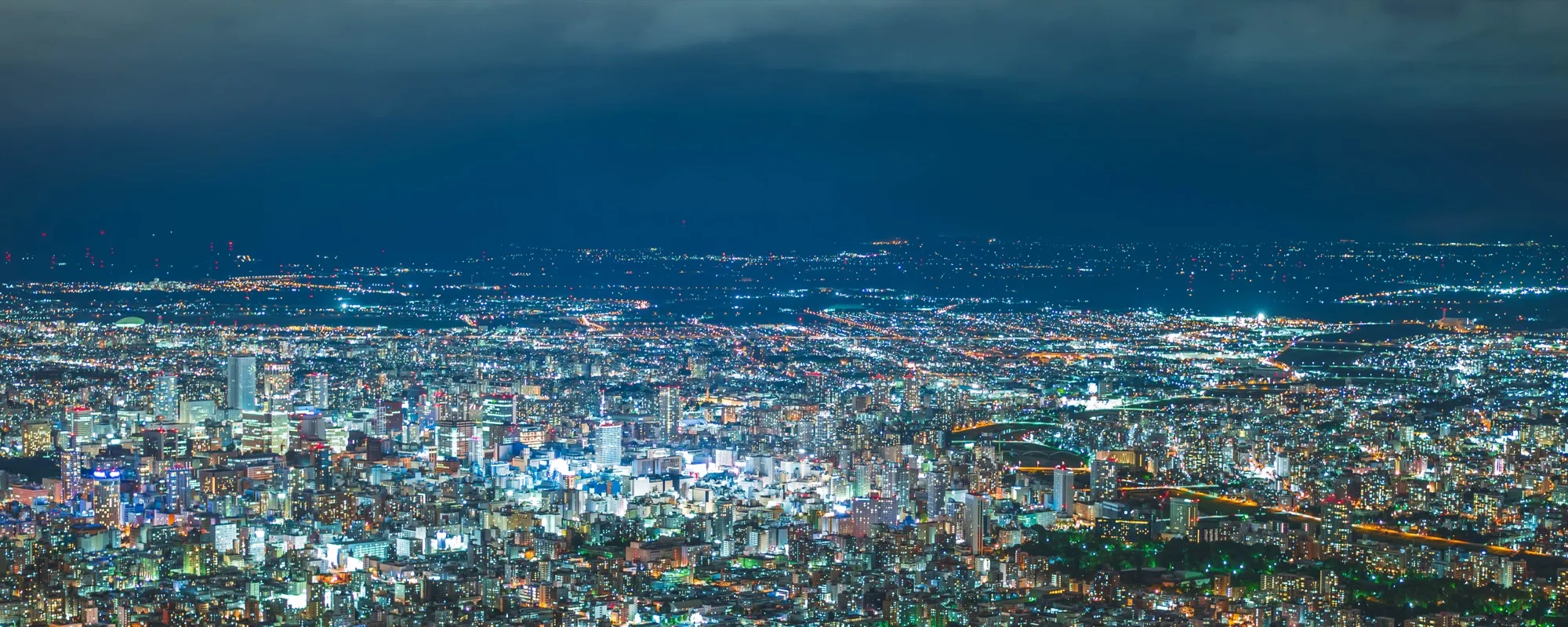 Sapporo night view from Mt. Moiwa