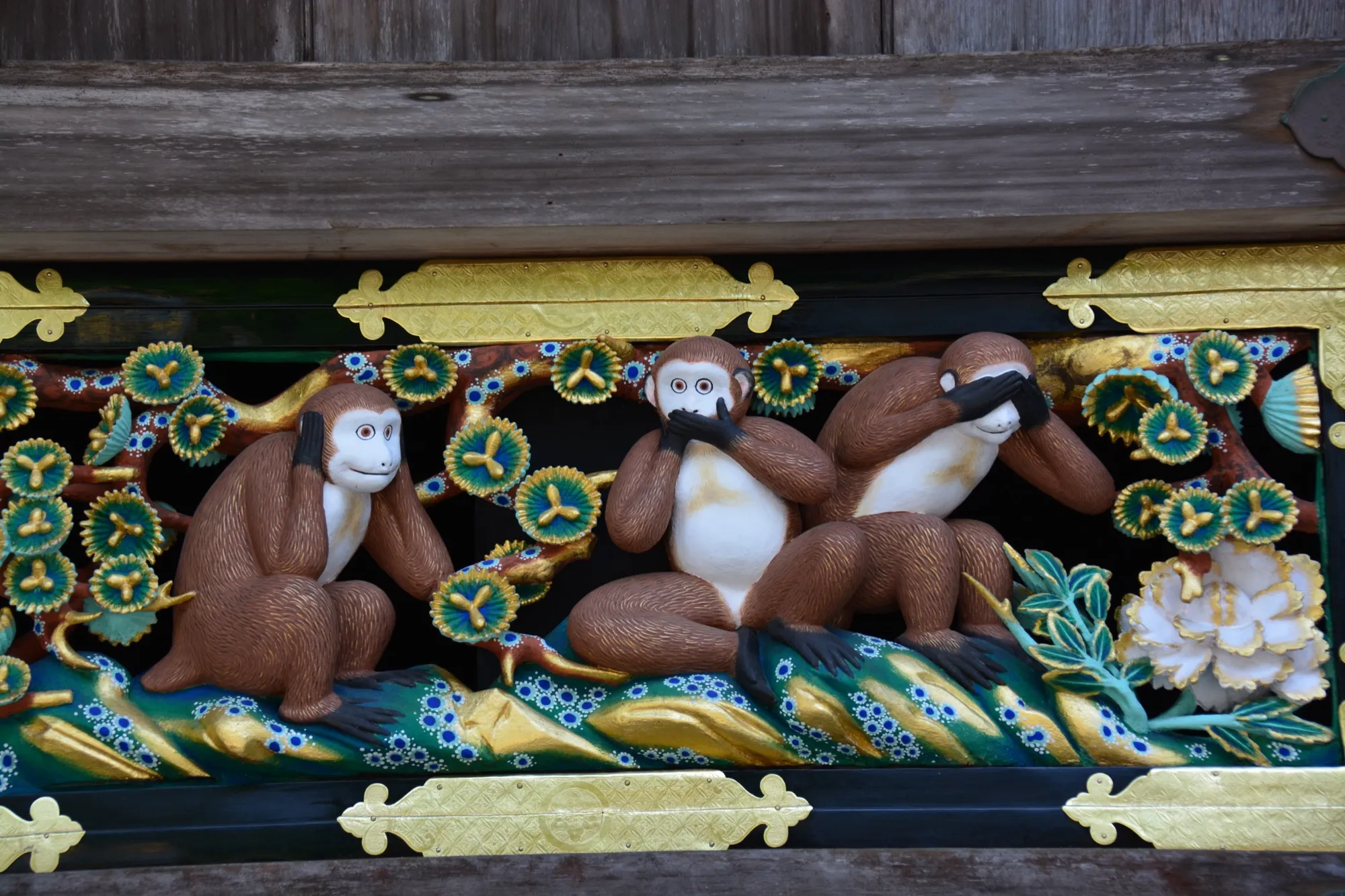 The Three Wise Monkeys at Nikko Toshogu Shrine