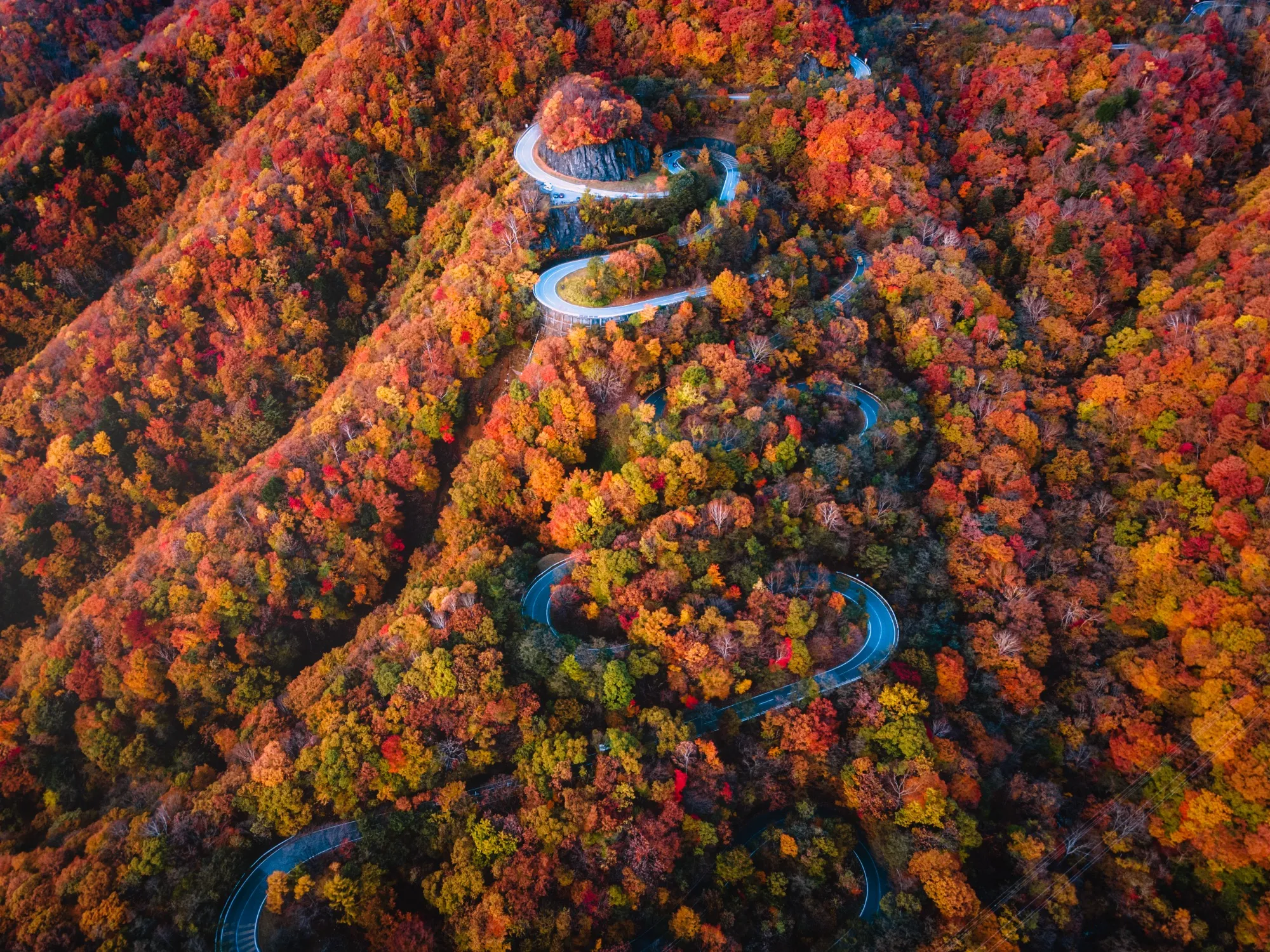 Irohazaka in autumn colors