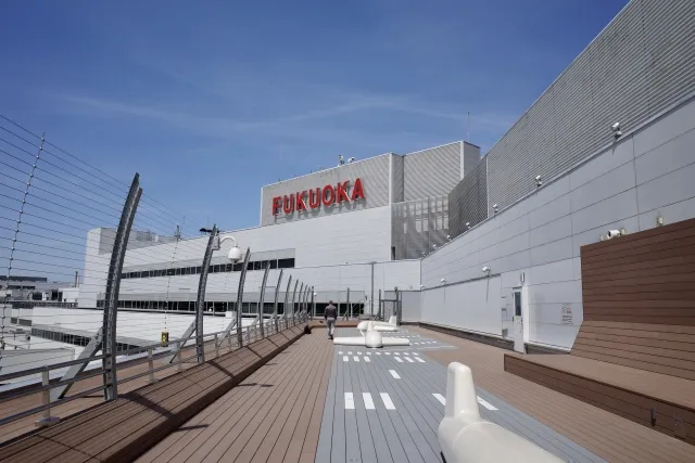 The observation deck at Fukuoka Airport