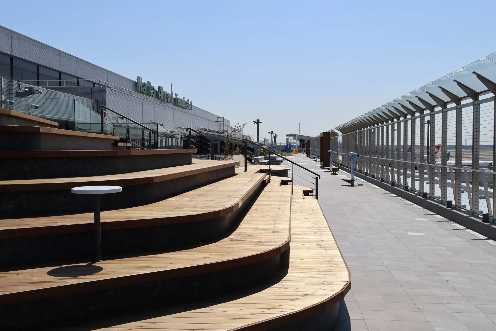The renovated Terminal 1 observation deck's Mountain Deck