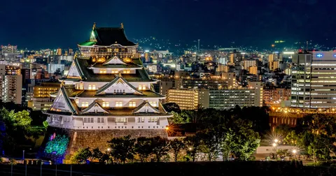 Osaka Night View Tour by Private Car (3 Hours) | Osaka Castle, Tsutenkaku, Dotonbori, Umeda Sky Building