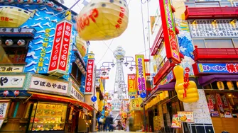 關西機場→大阪市區 沿途景點包車接送（4小時）｜住吉大社・通天閣・Harukas 300